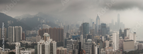 Panoramic View on Hong Kong