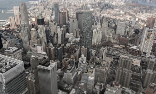 Fototapeta Naklejka Na Ścianę i Meble -  Fly Over New York City