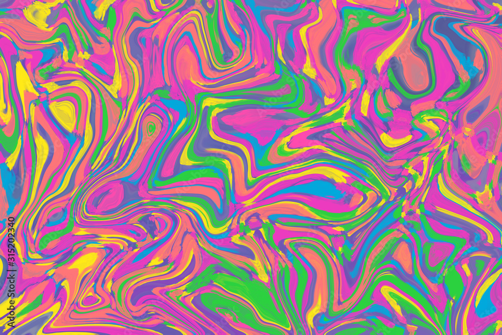 A colorful abstract wavy background image.