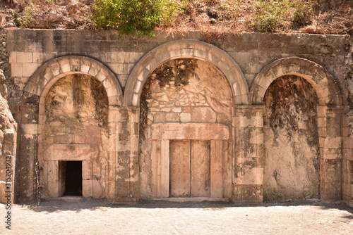 The Cave of Rabbi Yehuda Hanassi three doors outside Bet She'arim National Park in Kiryat Tiv'on Israel photo