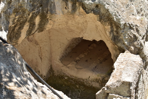 The Cave of Yitzhak Ze'ira Son of Shim'on Bet She'arim National Park in Kiryat Tiv'on Israel photo