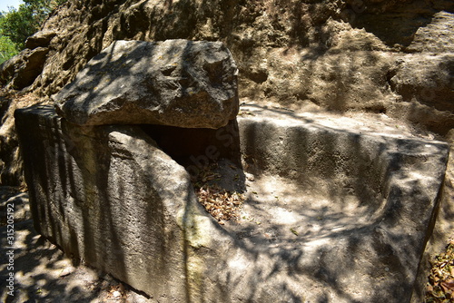 The Unexcavated Cave Bet She'arim National Park in Kiryat Tiv'on Israel photo