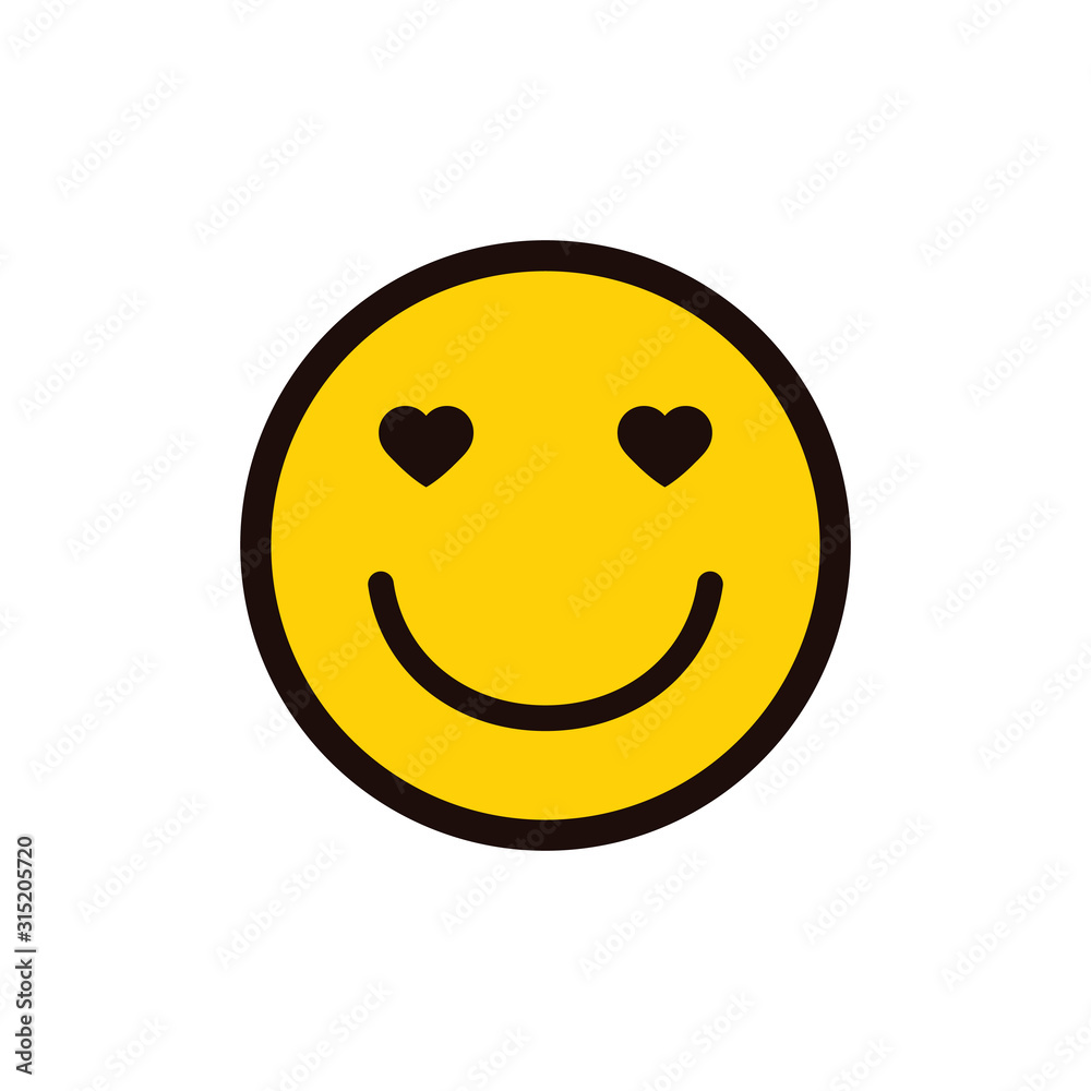 smile icon. Happy face. Smiling Emoticon. Yellow vector symbol. smile icon. Happy face. Smiling Emoticon. Yellow vector symbol.