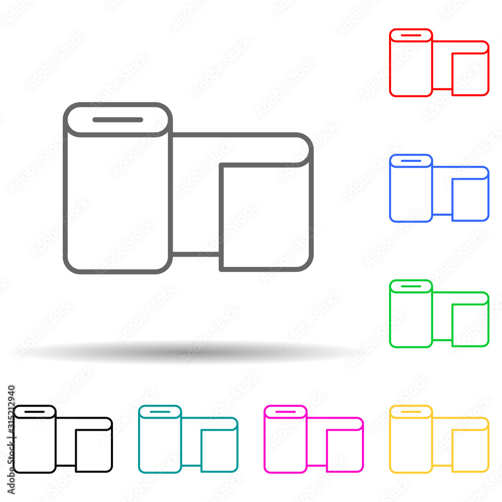 material multi color style icon. Simple thin line, outline vector of manufacturing icons for ui and ux, website or mobile application material multi color style icon. Simple thin line, outline vector of manufacturing icons for ui and ux, website or mobile application
