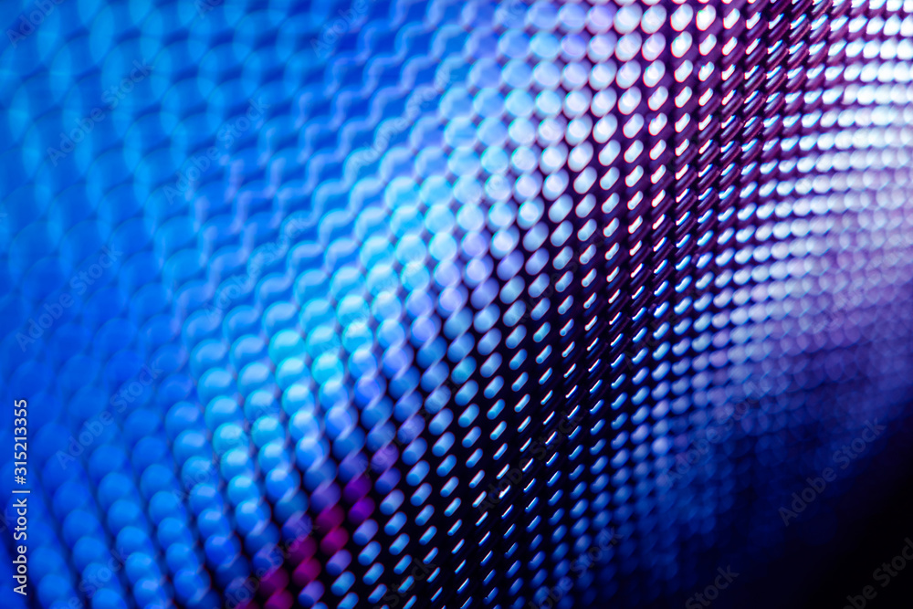 CloseUp LED blurred screen. LED soft focus background. abstract background ideal for design.