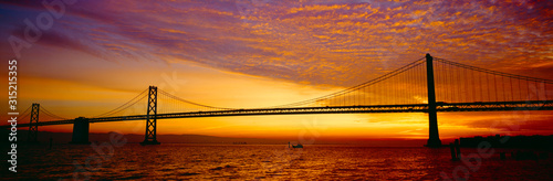 Bay Bridge at Sunrise, San Francisco, California #315215355
