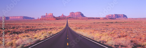 Monument Valley, Route 163 at Dawn, Utah photo
