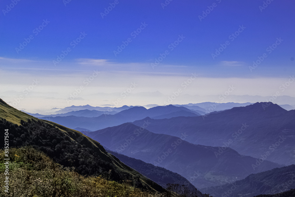 Beautiful and Amazing Snow-covered Mountain With Blue Sky Beautiful and Amazing Snow-covered Mountain With Blue Sky