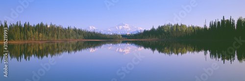 Trapper Creek and Mount McKinley, Alaska © spiritofamerica