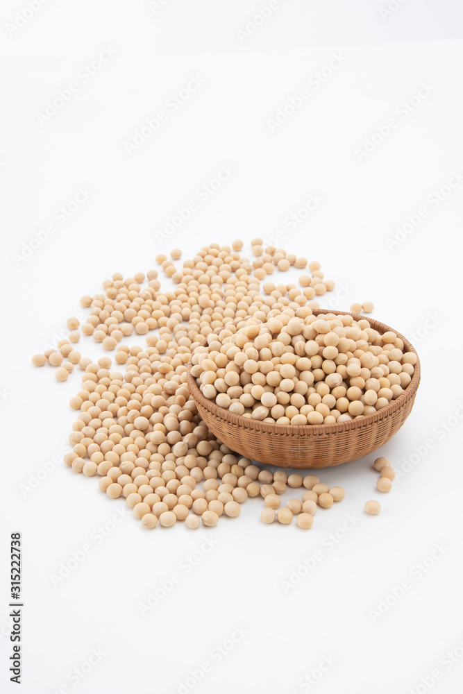 Soy bean on white background Soy bean on white background