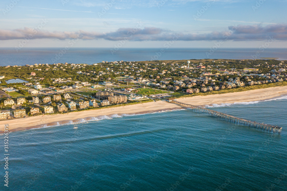 Aerial view of Outer Banks North Carolina