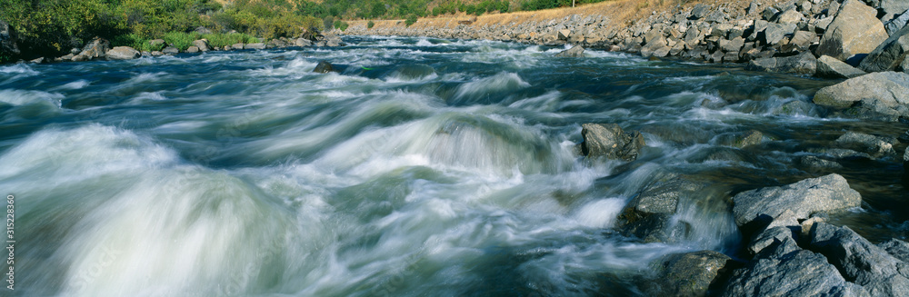 White water on Payette River in Nez Perce Indian country, Idaho White water on Payette River in Nez Perce Indian country, Idaho
