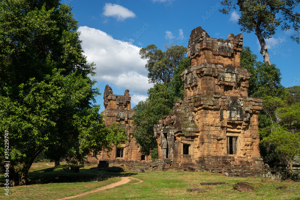 Prasat Suor Prat, Temple at Angkor Thom, Siem Reap, Cambodia