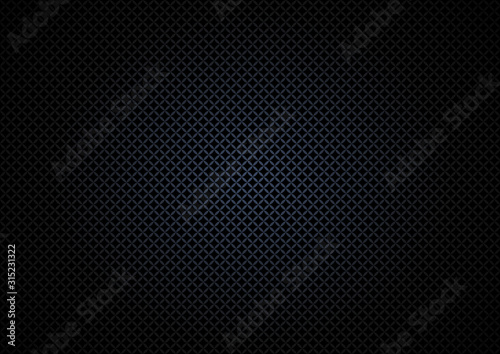 Abstract background with a small geometric pattern in black and a gradient, darkening to the edges of the image. Vector illustration