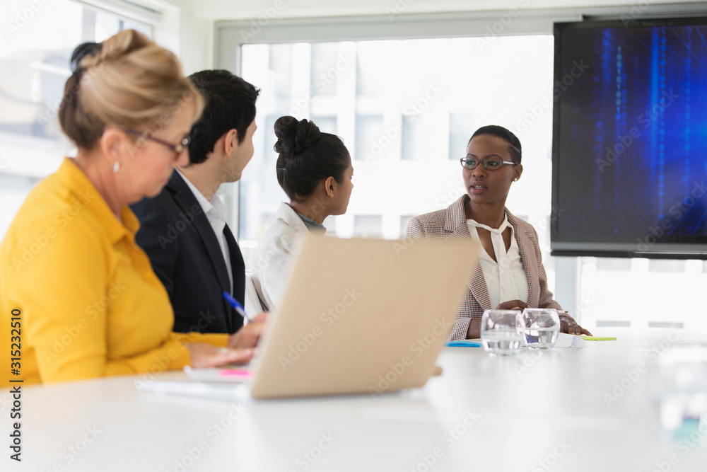 Business people talking in conference room meeting Business people talking in conference room meeting
