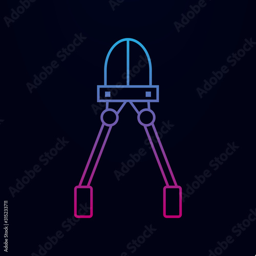 Construction wire cutters line nolan icon. Simple thin line, outline vector of web icons for ui and ux, website or mobile application