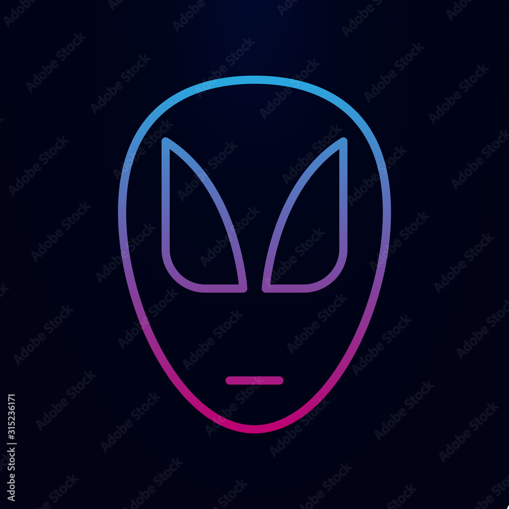 Superhero mask nolan icon. Simple thin line, outline vector of web icons for ui and ux, website or mobile application Superhero mask nolan icon. Simple thin line, outline vector of web icons for ui and ux, website or mobile application