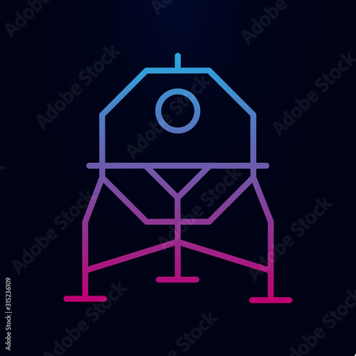Space station nolan icon. Simple thin line, outline vector of web icons for ui and ux, website or mobile application