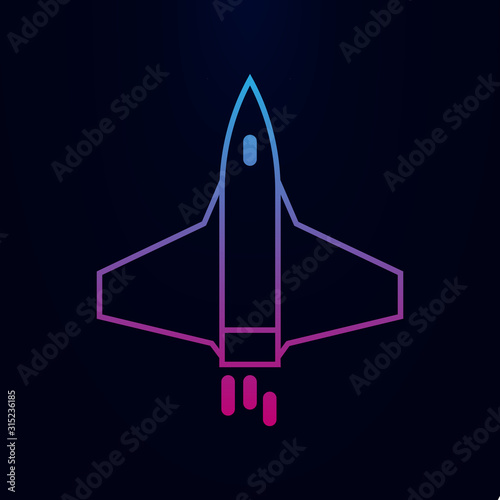 Aircraft nolan icon. Simple thin line, outline vector of web icons for ui and ux, website or mobile application