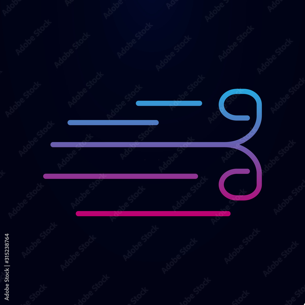 Wind nolan icon. Simple thin line, outline vector of web icons for ui and ux, website or mobile application Wind nolan icon. Simple thin line, outline vector of web icons for ui and ux, website or mobile application