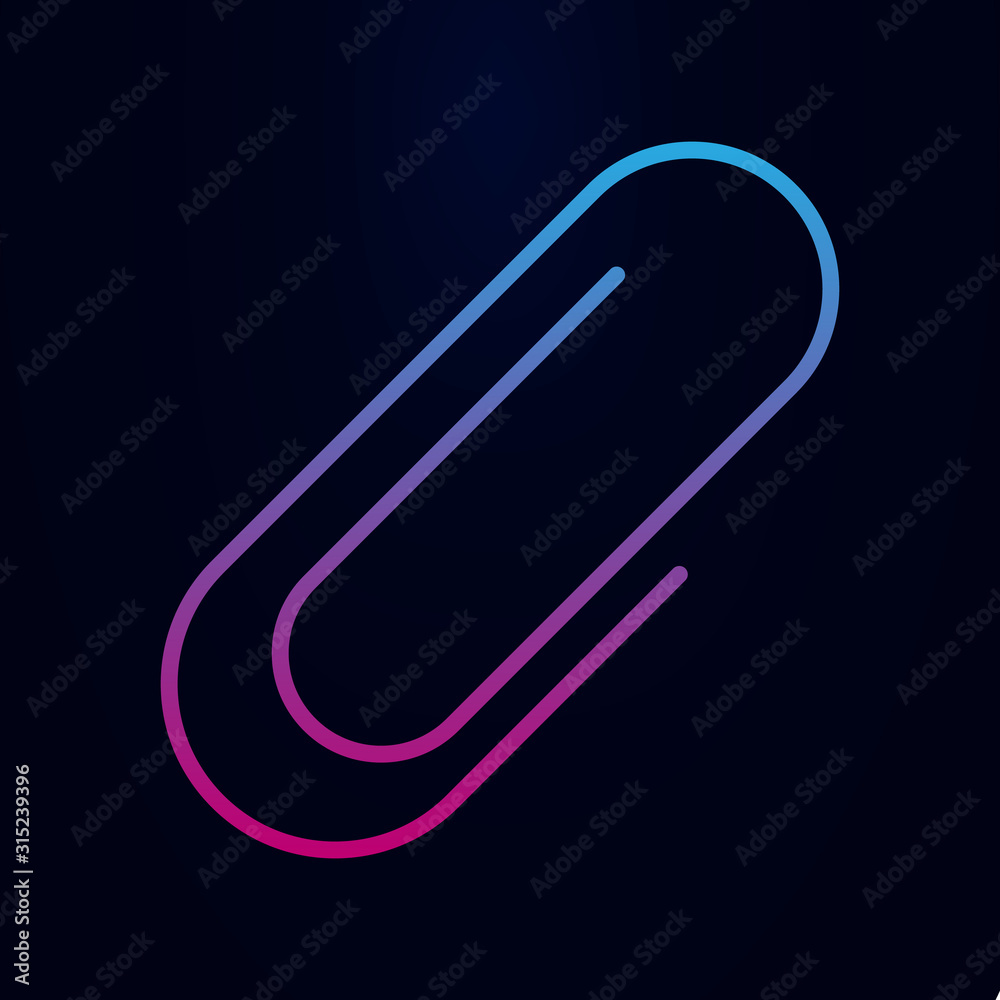 Clip nolan icon. Simple thin line, outline vector of web icons for ui and ux, website or mobile application Clip nolan icon. Simple thin line, outline vector of web icons for ui and ux, website or mobile application