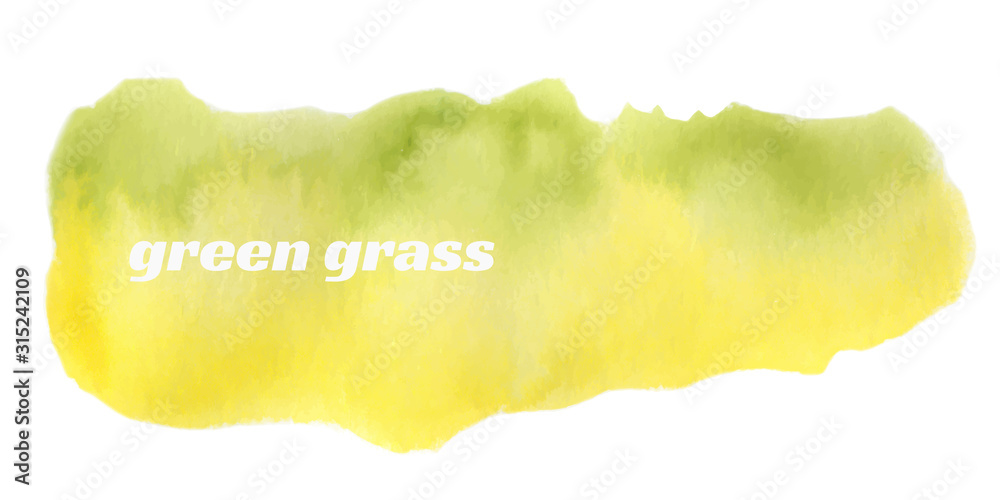 Green watercolour brushstroke in sketch style on white background. Vector watercolour. Modern template design. Vector design element. Colorful artistic background. Green watercolour brushstroke in sketch style on white background. Vector watercolour. Modern template design. Vector design element. Colorful artistic background.