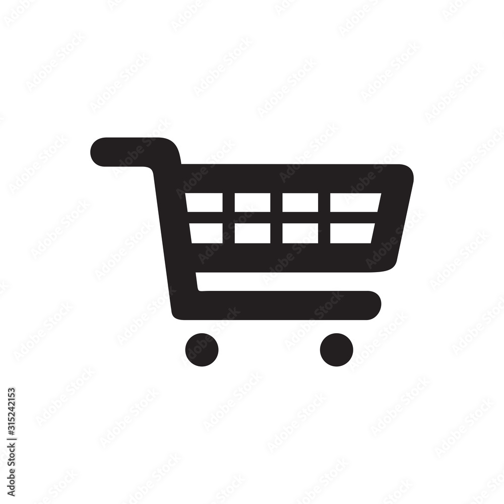 trolley icon, cart icon trolley icon, cart icon