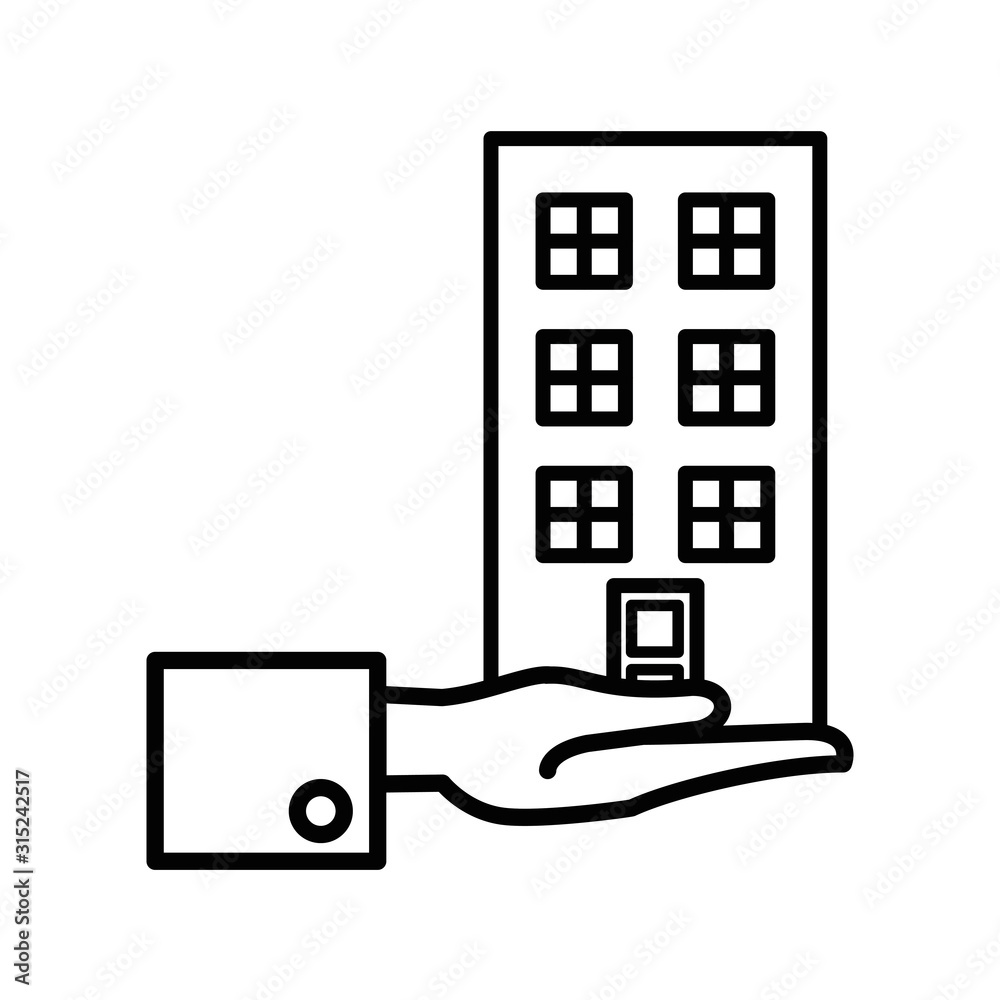 building front facade isolated icon building front facade isolated icon