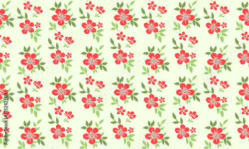The beautiful of Christmas floral wallpaper decoration, with elegant leaf and flower.
