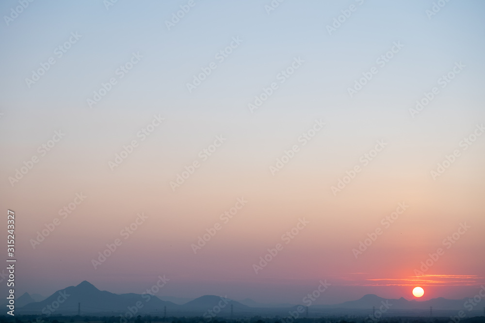 Sunrise over mountains Sunrise over mountains