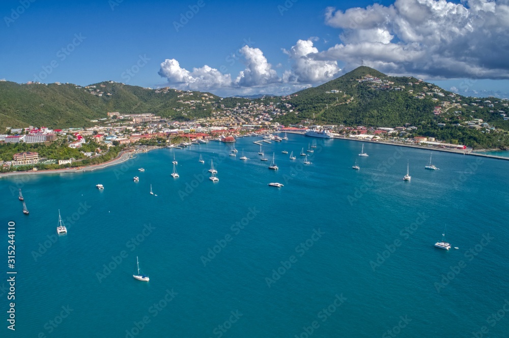 Obraz premium Charlotte Amalie is the Capital and Largest City of the United States Virgin Islands
