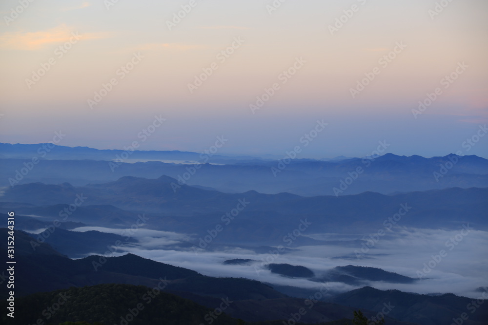 sunrise view in the mountains sunrise view in the mountains