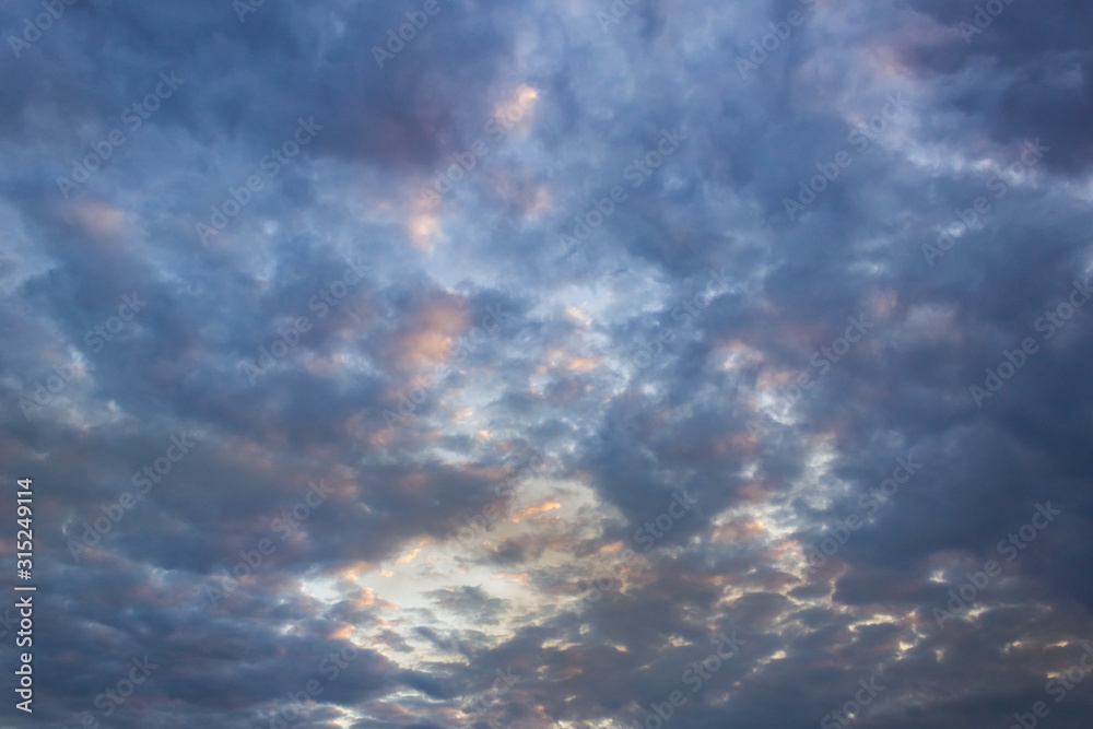 blue sky with clouds