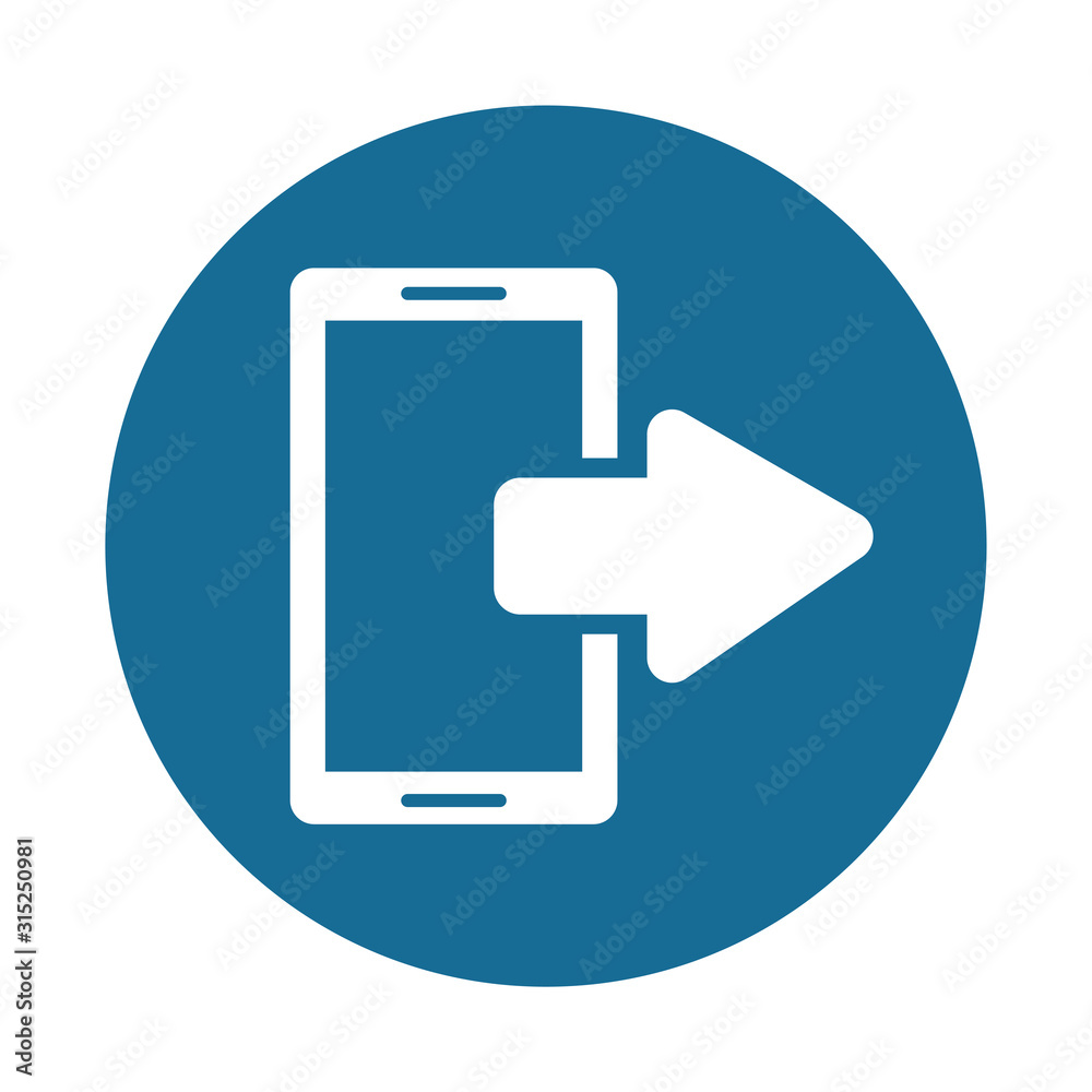 smartphone device with arrow index smartphone device with arrow index