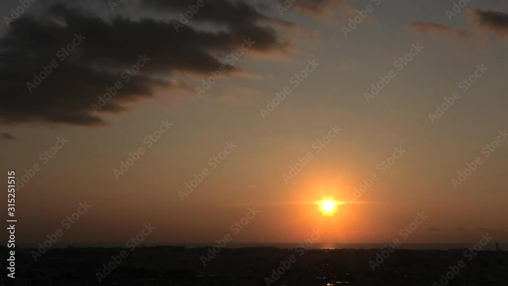 沖縄 首里から見る那覇の夕景 沖縄 首里から見る那覇の夕景