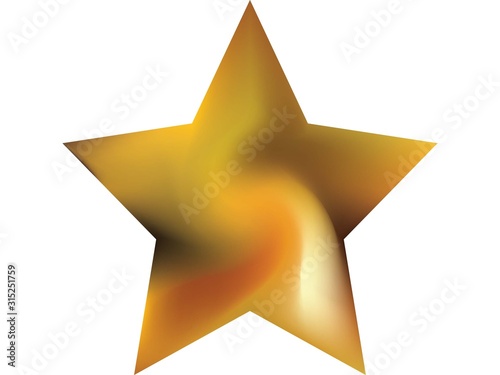 Gradient background in the form of pentagram.