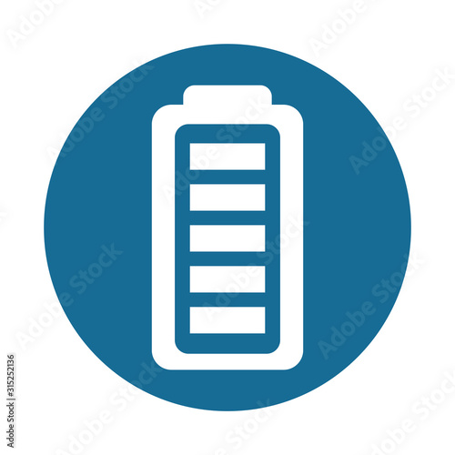 battery power level isolated icon