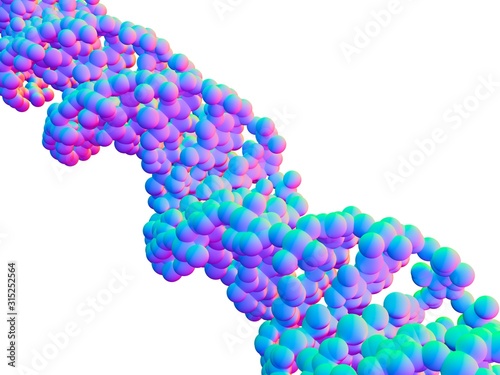 DNA molecule, computer artwork