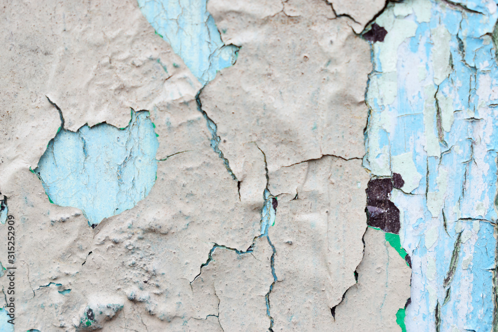 Peeling Paint Texture on Wall of Abandoned House Peeling Paint Texture on Wall of Abandoned House