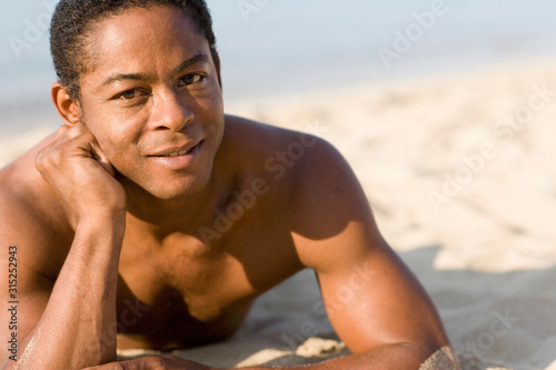 Man on a beach