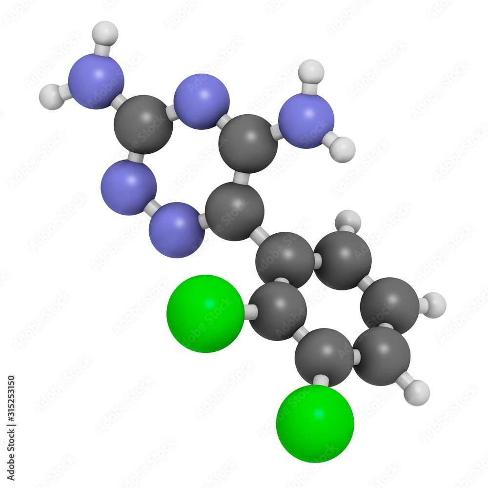 Lamotrigine seizures drug molecule Lamotrigine seizures drug molecule