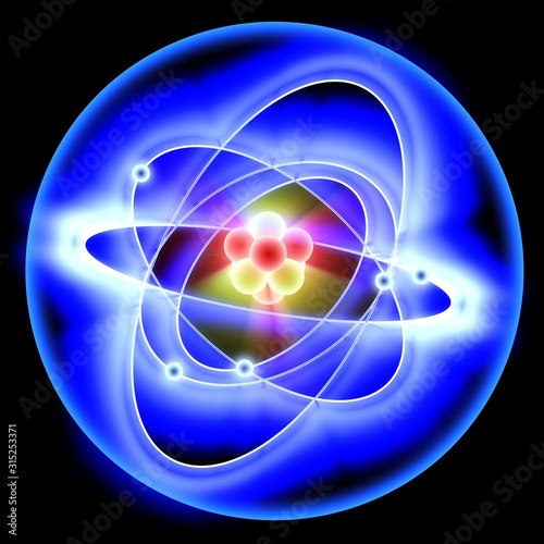 Atomic structure, artwork photo