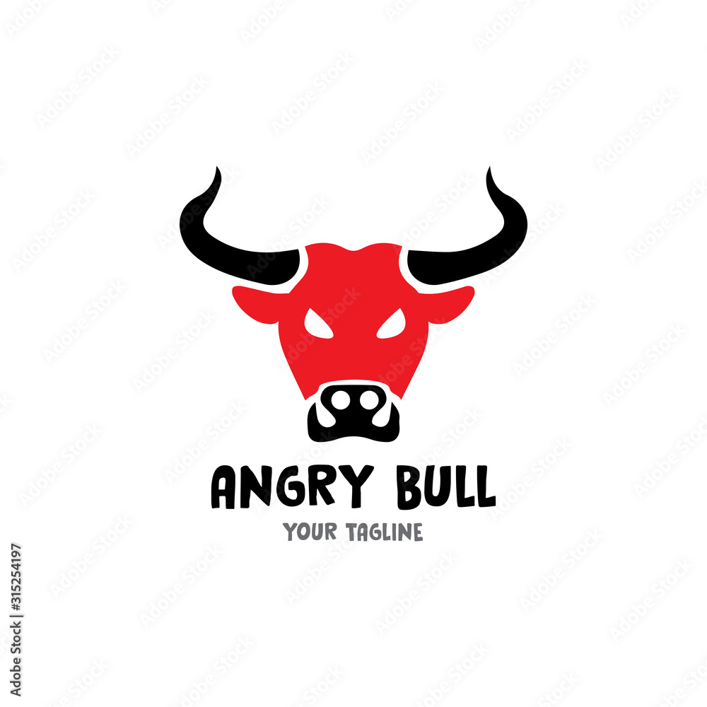 Bull Horn.Bull head Vector Icon Logo Template Illustration Design Bull Horn.Bull head Vector Icon Logo Template Illustration Design