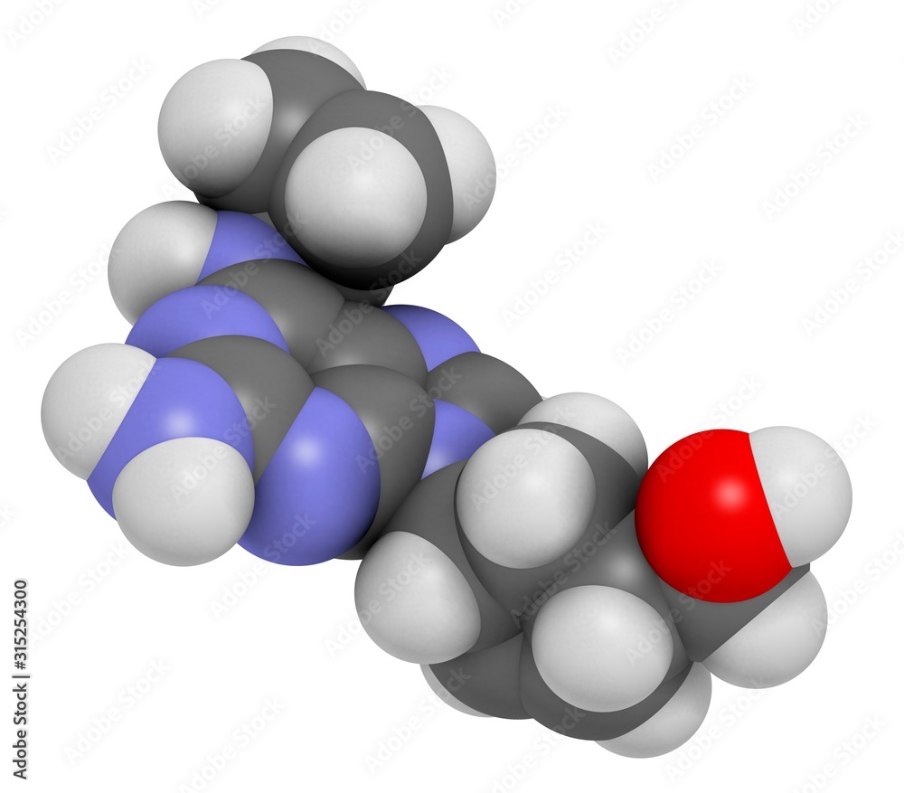 Abacavir HIV drug molecule Abacavir HIV drug molecule