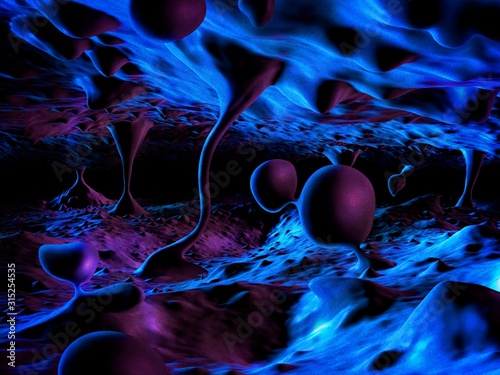 Artwork Conceptualising Quantum Foam photo