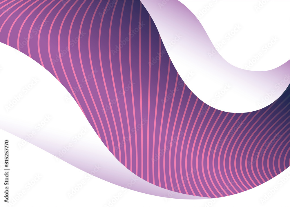 Fototapeta premium waves background, geometric figures on white background
