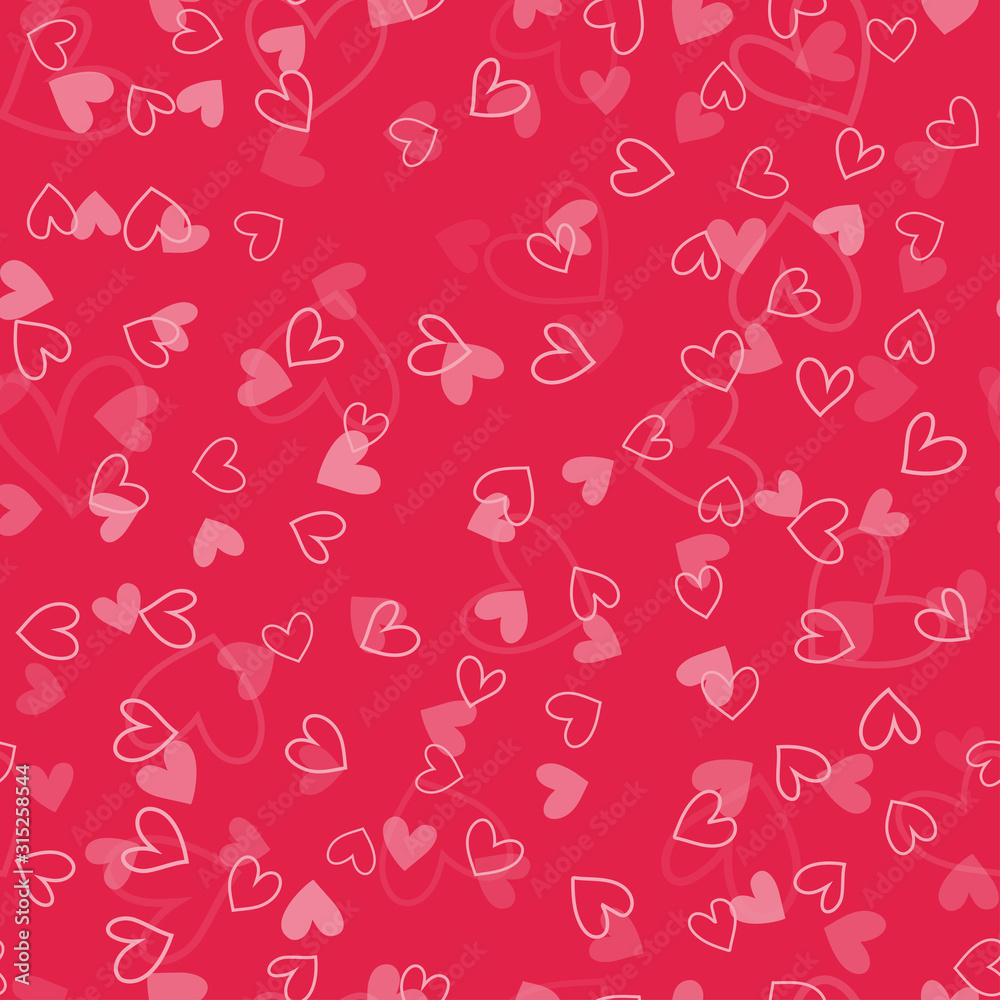 Seamless Valentine's Day pattern with elements. Vector Seamless Valentine's Day pattern with elements. Vector