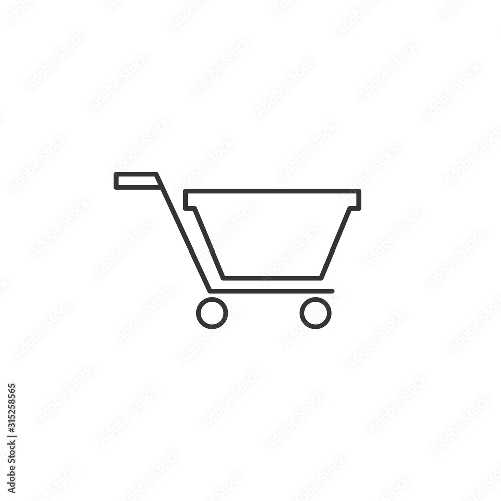 shopping cart icon vector solid grey shopping cart icon vector solid grey