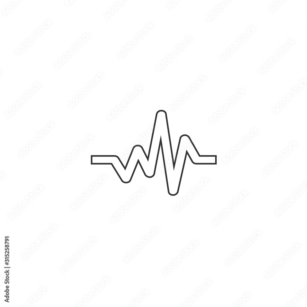 heart beat rate icon vector solid grey heart beat rate icon vector solid grey