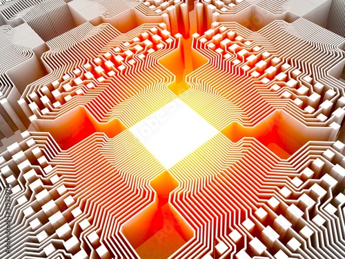 Quantum computer, electronic circuitry
